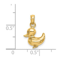 Load image into Gallery viewer, 14K 3-D Duckling Charm
