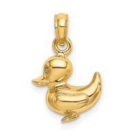 Load image into Gallery viewer, 14K 3-D Duckling Charm
