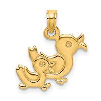 Load image into Gallery viewer, 14K 3-D Two Ducks Charm
