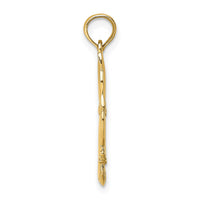 Load image into Gallery viewer, 14K 3-D Polished and Bow Sitting Cat Charm
