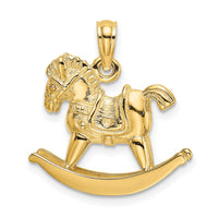 Load image into Gallery viewer, 14K 3-D Playful Rocking Horse Charm
