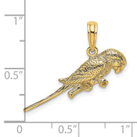 Load image into Gallery viewer, 14K 3-D Parrot Charm
