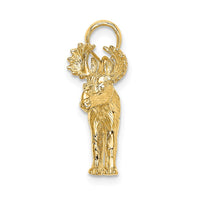 Load image into Gallery viewer, 14K 3-D Textured Moose Charm
