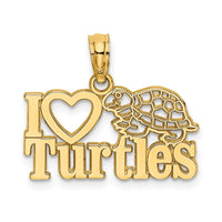 Load image into Gallery viewer, 14K I HEART TURTLES Charm
