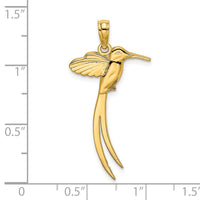 Load image into Gallery viewer, 14K Polished Bird w/ Long Tail Charm
