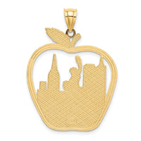 Load image into Gallery viewer, 14K NEW YORK Apple w/New York Skyline and Statue of Liberty Charm
