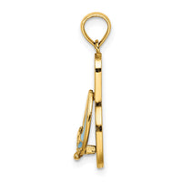 Load image into Gallery viewer, 14K 3D Enamel Anchor On Stripe Flip-Flop Charm
