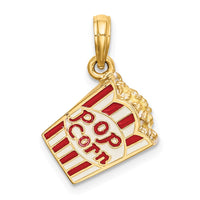 Load image into Gallery viewer, 14K 3-D Enameled Bag of Popcorn Charm
