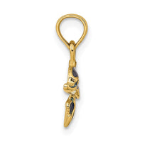 Load image into Gallery viewer, 14K Blue Enamel Dolphin Charm
