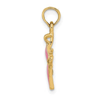 Load image into Gallery viewer, 14K Pink Enameled Bikini Bathing Suit Charm
