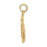 Load image into Gallery viewer, 14K Orange Enameled Butterfly Sunglasses Charm
