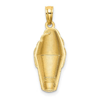 Load image into Gallery viewer, 14K w/Brown Enamel Chocolate Ice Cream Cone  Charm
