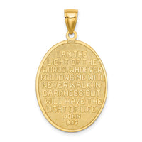 Load image into Gallery viewer, 14K Enamel Lighthouse Pendant W/John 8:12 On Reverse
