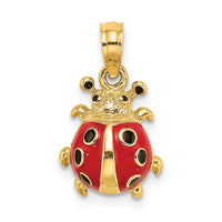 Load image into Gallery viewer, 14K Red Enameled Ladybug Charm
