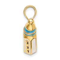 Load image into Gallery viewer, 14K 3-D w/ Enamel Baby Bottle Charm
