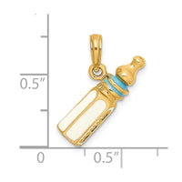 Load image into Gallery viewer, 14K 3-D w/ Enamel Baby Bottle Charm
