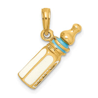 Load image into Gallery viewer, 14K 3-D w/ Enamel Baby Bottle Charm
