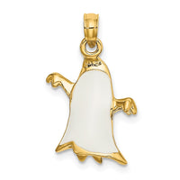 Load image into Gallery viewer, 14K 3-D Enameled Ghost Charm
