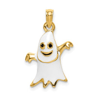 Load image into Gallery viewer, 14K 3-D Enameled Ghost Charm
