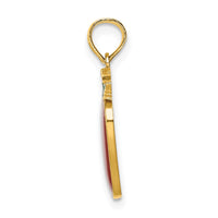 Load image into Gallery viewer, 14K Enamel Red Delicious Apple W/Stem and Leaf Charm
