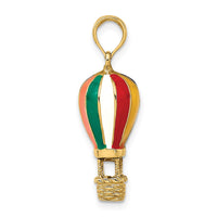 Load image into Gallery viewer, 14K w/ Enamel 3-D Hot Air Balloon Charm

