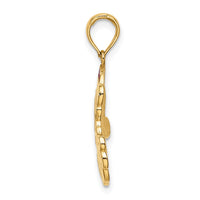 Load image into Gallery viewer, 14K w/ Enamel Santa Face Charm
