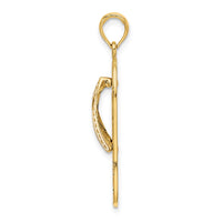 Load image into Gallery viewer, 14K Enamel Palm Tree Flip-Flop Charm
