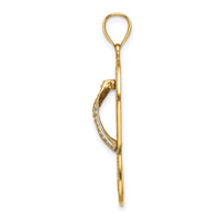 Load image into Gallery viewer, 14K Enamel Red Hibiscus Flower Flip-Flop Charm
