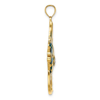 Load image into Gallery viewer, 14K w/ Blue Enamel ANGELFISH Charm
