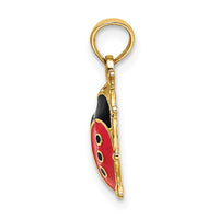 Load image into Gallery viewer, 14K Enameled Ladybug Charm
