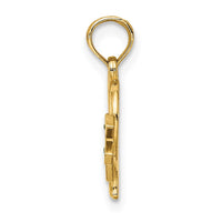 Load image into Gallery viewer, 14K Enamel Cross and Heart Charm
