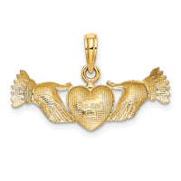 Load image into Gallery viewer, 14K Hands Holding Heart Charm
