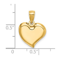 Load image into Gallery viewer, 14K Polished Teardrop Heart Charm
