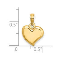 Load image into Gallery viewer, 14K Polished Teardrop Heart Charm
