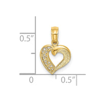 Load image into Gallery viewer, 14K Open Mini Heart Charm
