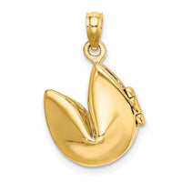 Load image into Gallery viewer, 14K 3-D Opens Fortune Cookie Charm
