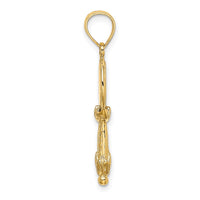 Load image into Gallery viewer, 14K 3-D Hand Mirror Charm
