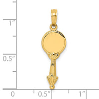 Load image into Gallery viewer, 14K 3-D Hand Mirror Charm
