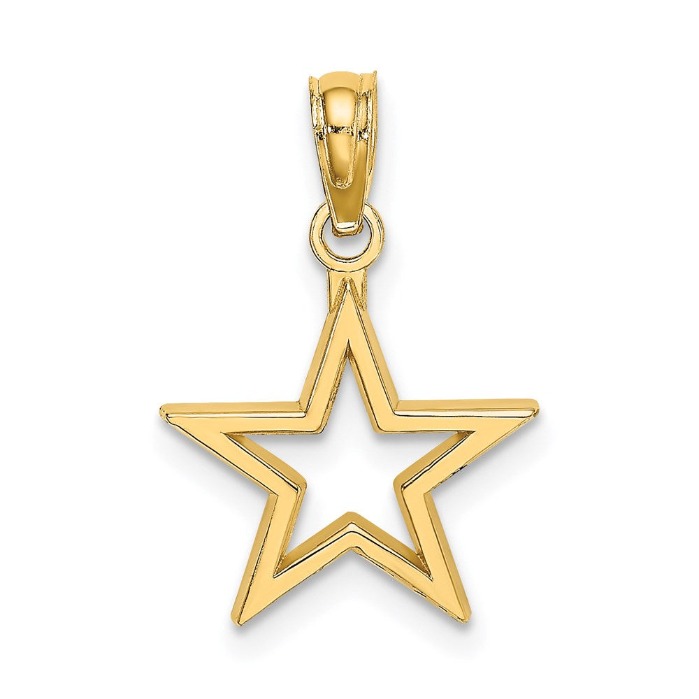 14K Cut-out Star Charm