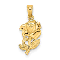 Load image into Gallery viewer, 14K Polished Rose Charm
