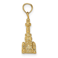 Load image into Gallery viewer, 14K 3D Chicago Water Tower Charm

