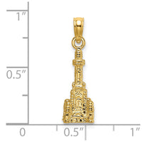 Load image into Gallery viewer, 14K 3D Chicago Water Tower Charm
