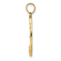 Load image into Gallery viewer, 14K Dollar Sign In Horseshoe Charm

