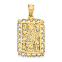 Load image into Gallery viewer, 14K Jack of Hearts Pendant
