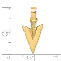 Load image into Gallery viewer, 14K 3-D Arrowhead Charm
