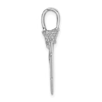 Load image into Gallery viewer, 14K White Gold 3-D Arrowhead Charm
