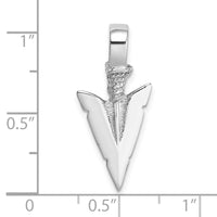 Load image into Gallery viewer, 14K White Gold 3-D Arrowhead Charm
