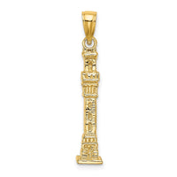 Load image into Gallery viewer, 14K 3D Pilgrim Memorial Monument Charm
