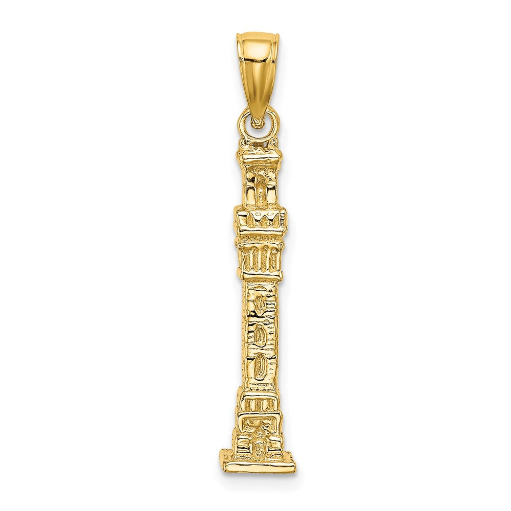 14K 3D Pilgrim Memorial Monument Charm