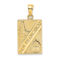 Load image into Gallery viewer, 14K SAN FRANCISCO Reversible Charm
